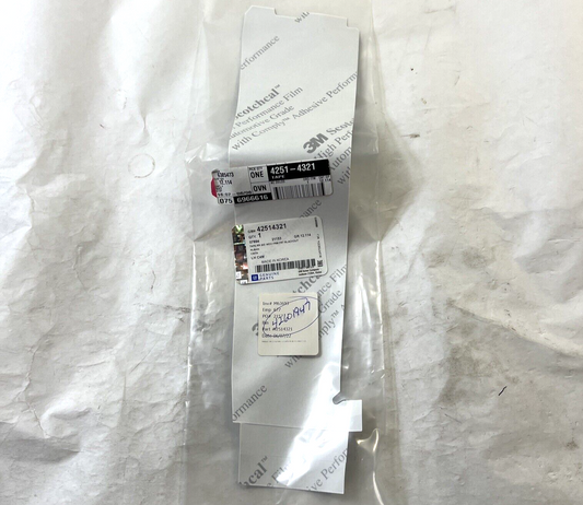 Genuine OEM GM Rear Driver Side Door Window Frame Front Blackout Tape 42514321