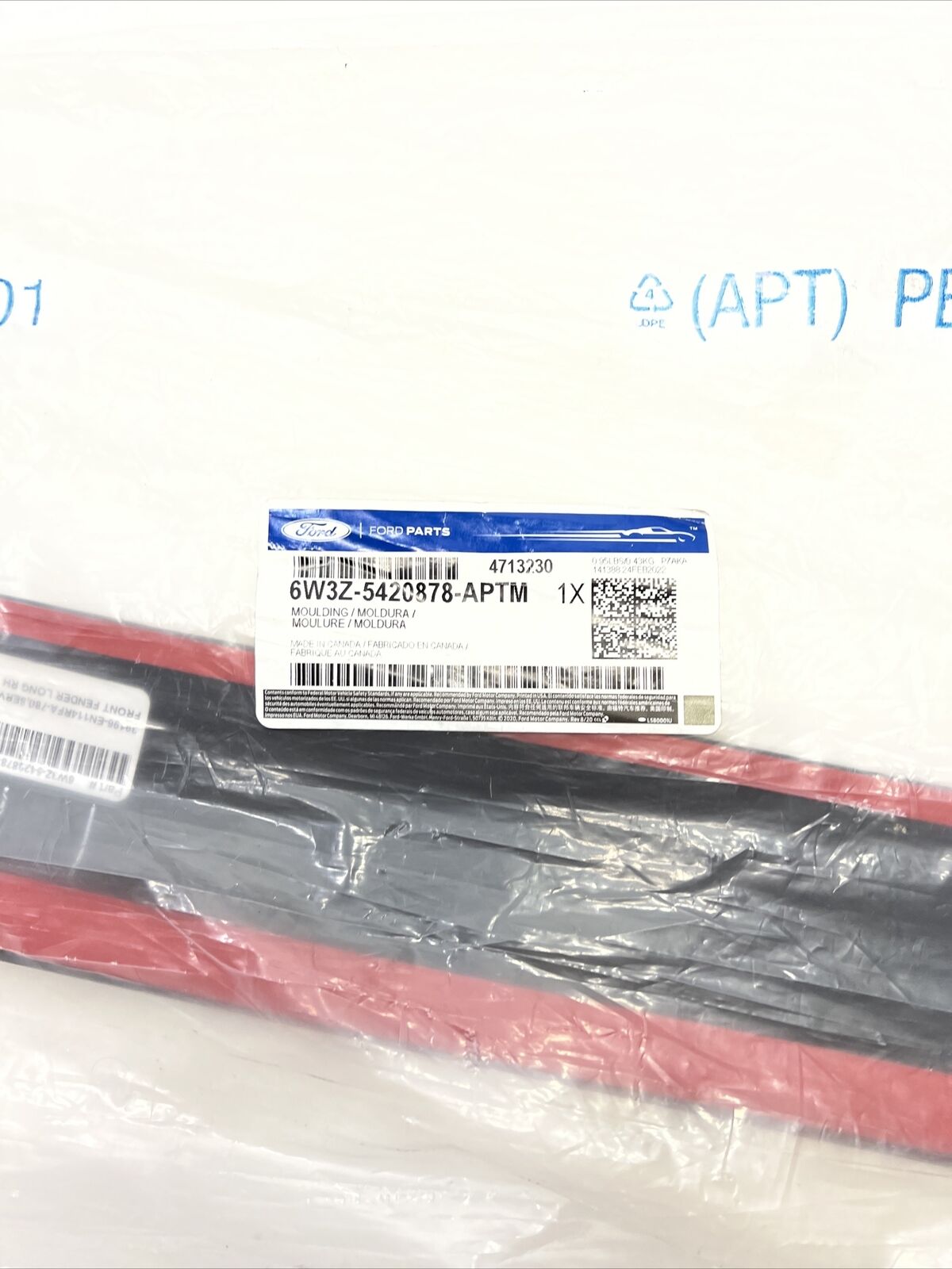 New OEM Genuine Ford 2006-2008 Right Passenger Side Body Molding 6W3Z5420878APTM