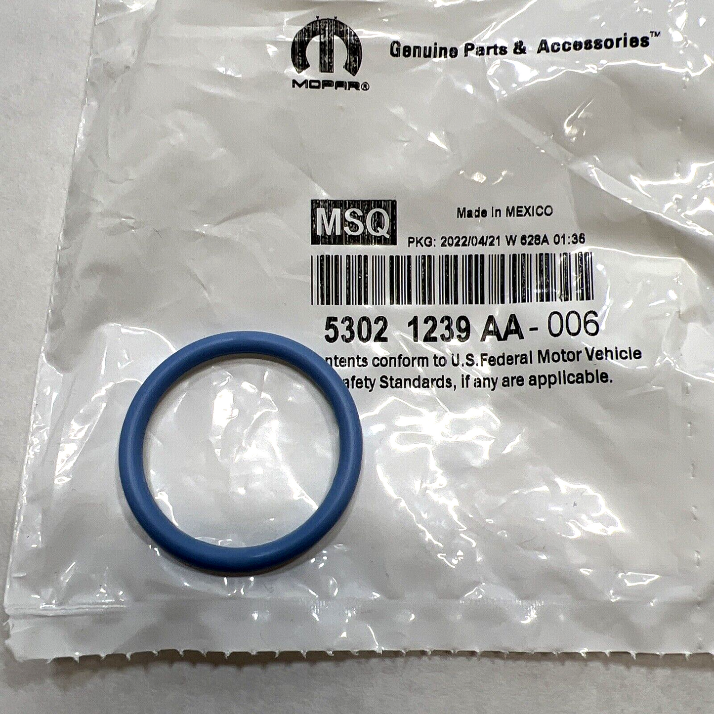 New OEM Genuine Mopar 2002-2012 Engine Timing Cover Gasket O-Ring 53021239AA