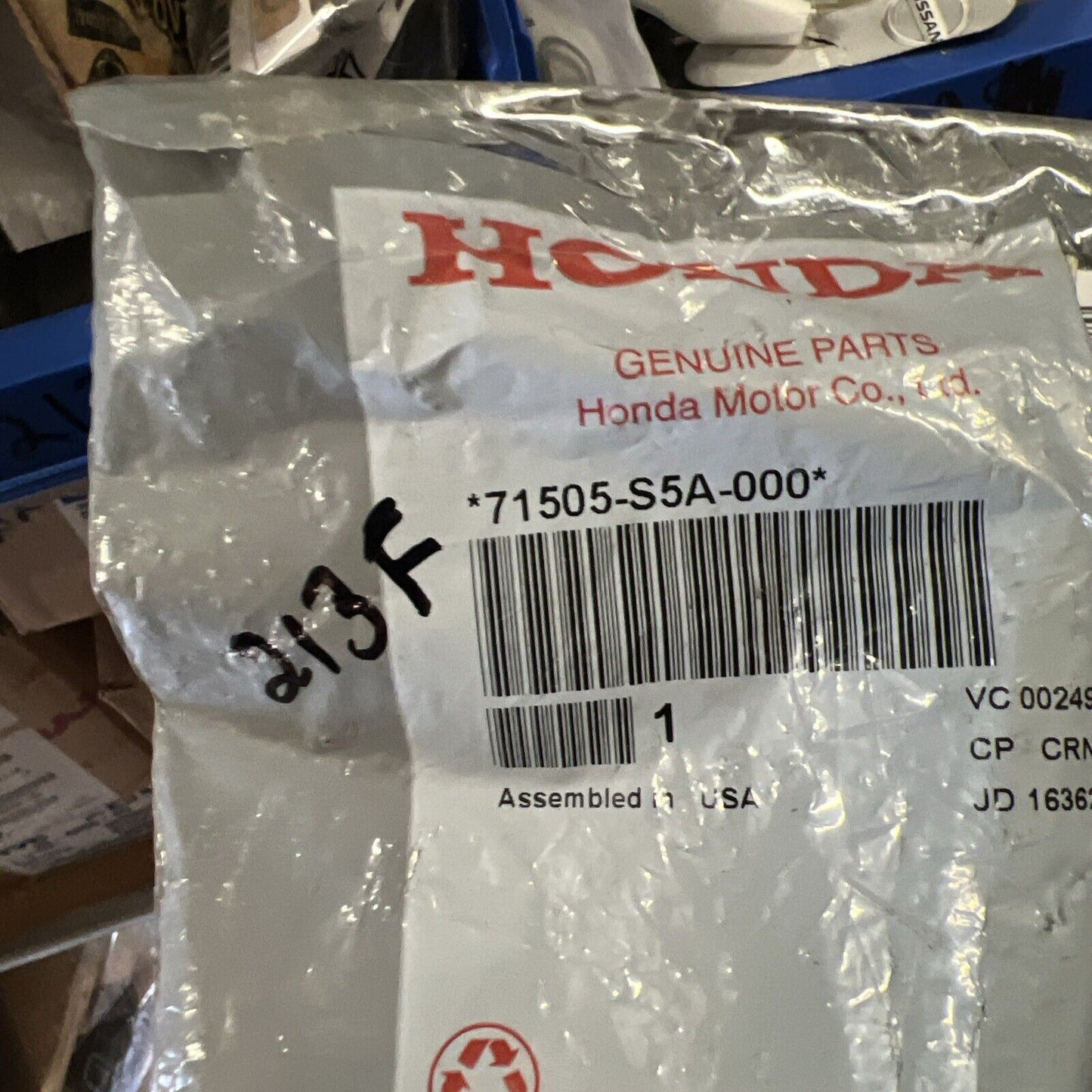 New OEM Genuine Honda Accord 2001-2007 Rear Bumper Bracket Side 71505S5A000