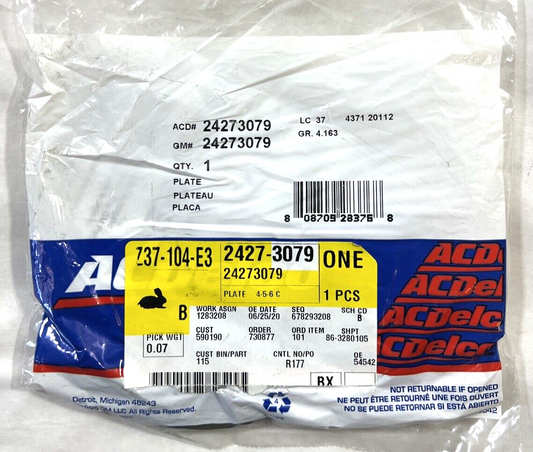 Genuine OEM GM ACDelco Automatic Transmission 4-5-6 Clutch Plate 14-24 24273079