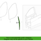 Genuine OEM GM Front Left Side Door Forward Weatherstrip Seal 2017-2024 23198123