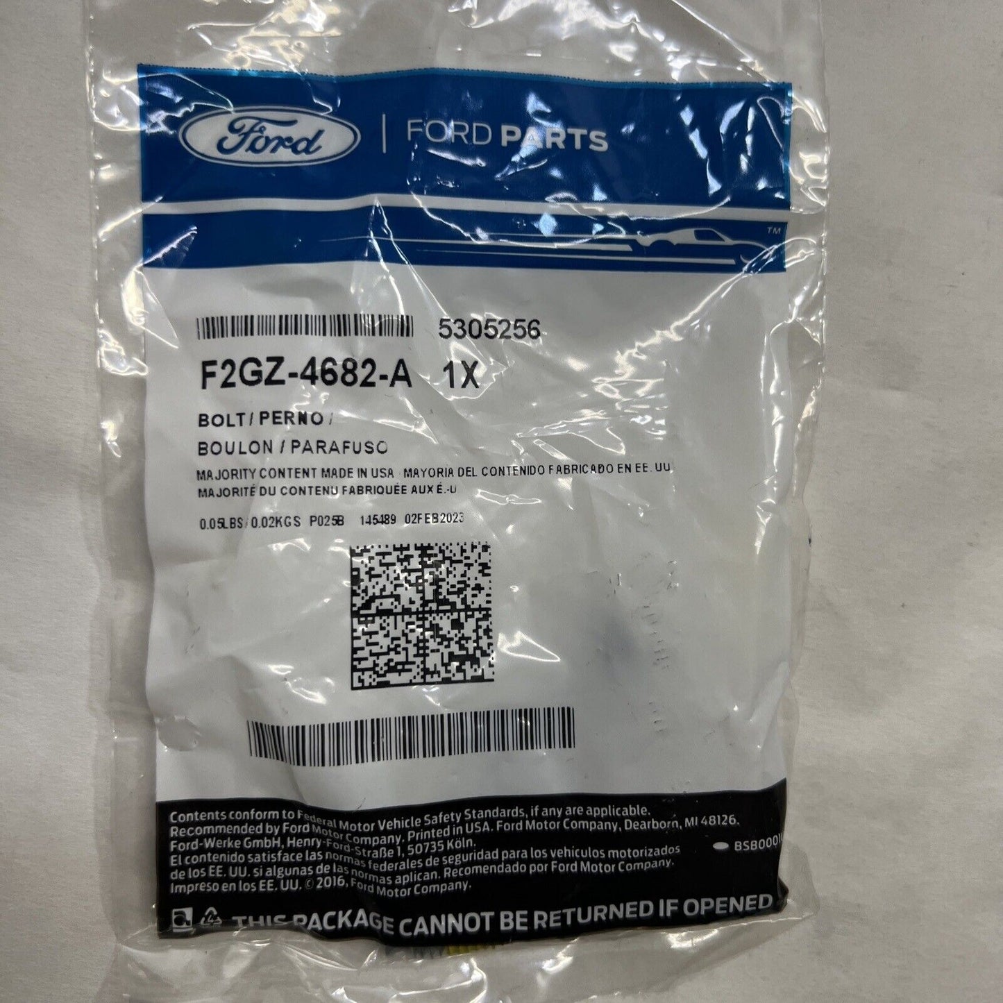 New OEM Genuine Ford Nautilus 15-23 Front Drive Shaft Assembly Bolt F2GZ4682B