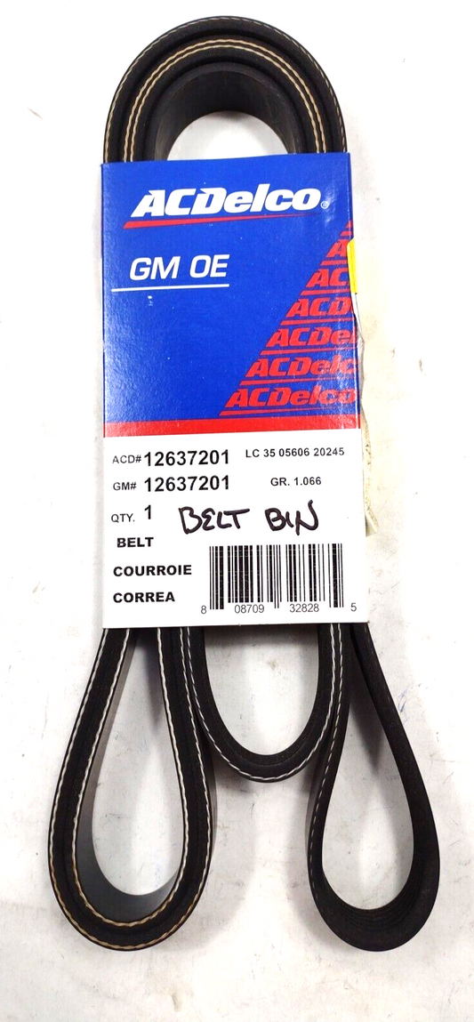 Genuine OEM GM Chevy Express 1500 Serpentine Drive Fan Belt 2007-2014 12637201