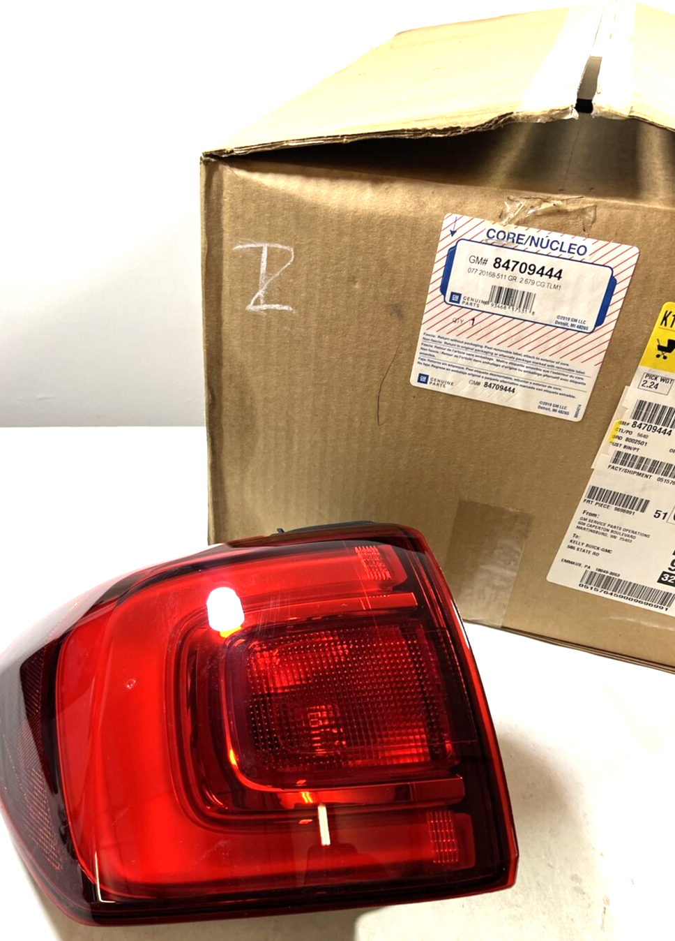 Genuine OEM GM Acadia Rear Driver Side Stop Lamp 2017-2019 84709444