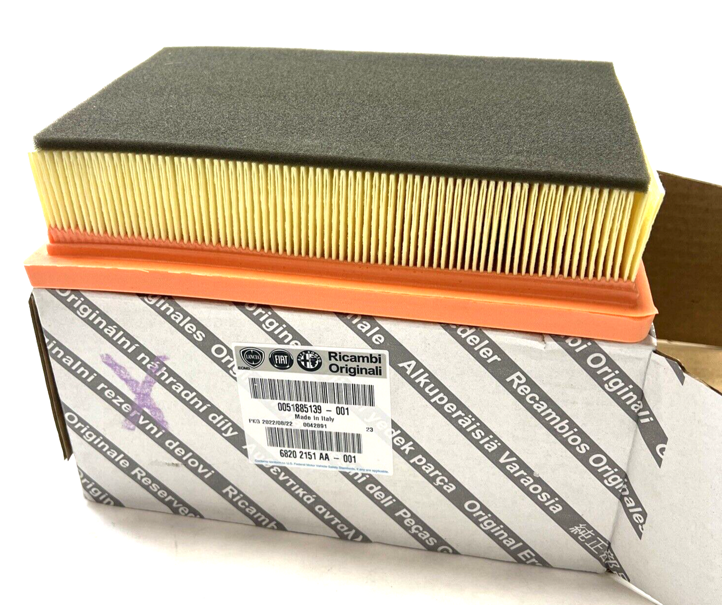 New OEM Genuine Mopar 500L 2014-2020 Engine Air Filter 68202151AA