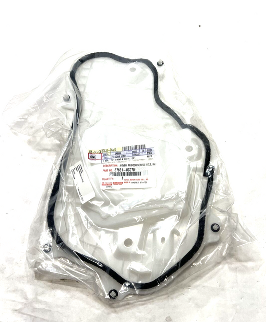 New OEM Genuine Toyota Tundra 2022 Front Door Service Hole Cover 678310C070