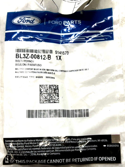New OEM Genuine Ford Bolt BL3Z-00812-B