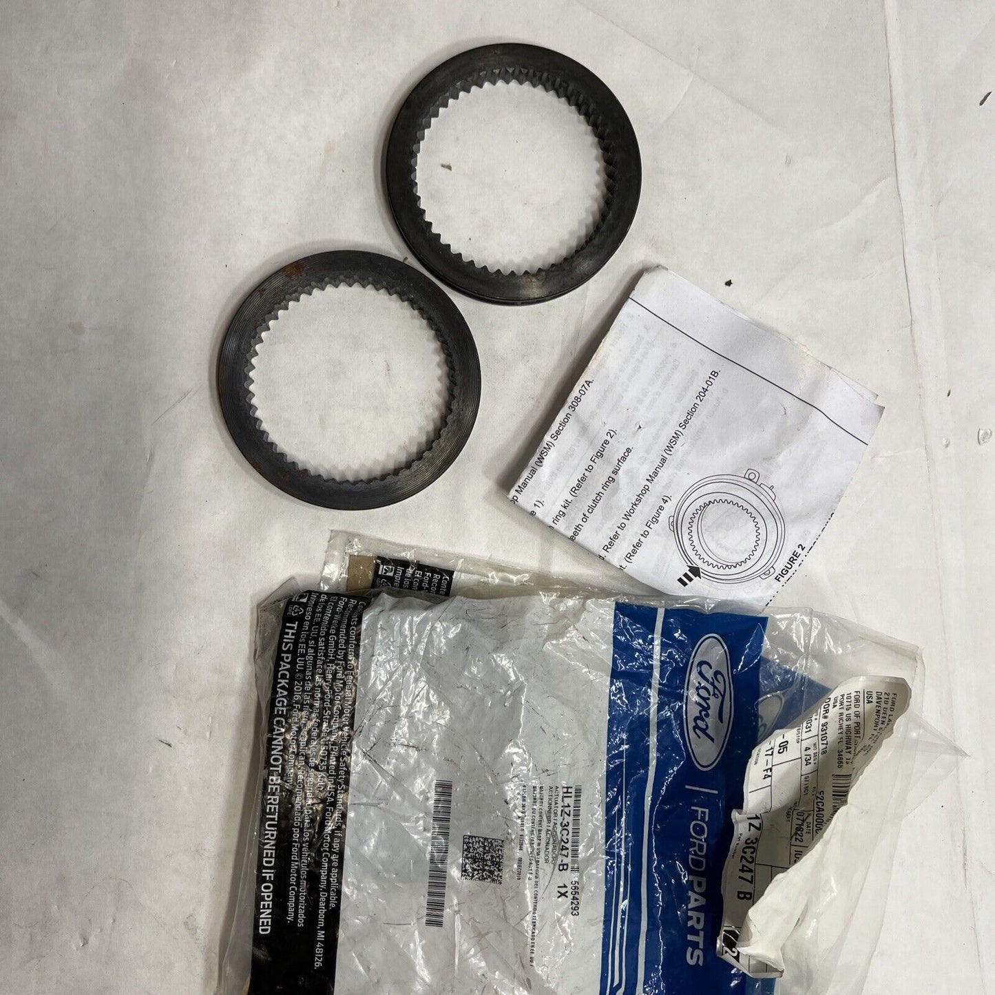 New OEM Genuine Ford Clutch Ring Kit hl1z3c247b
