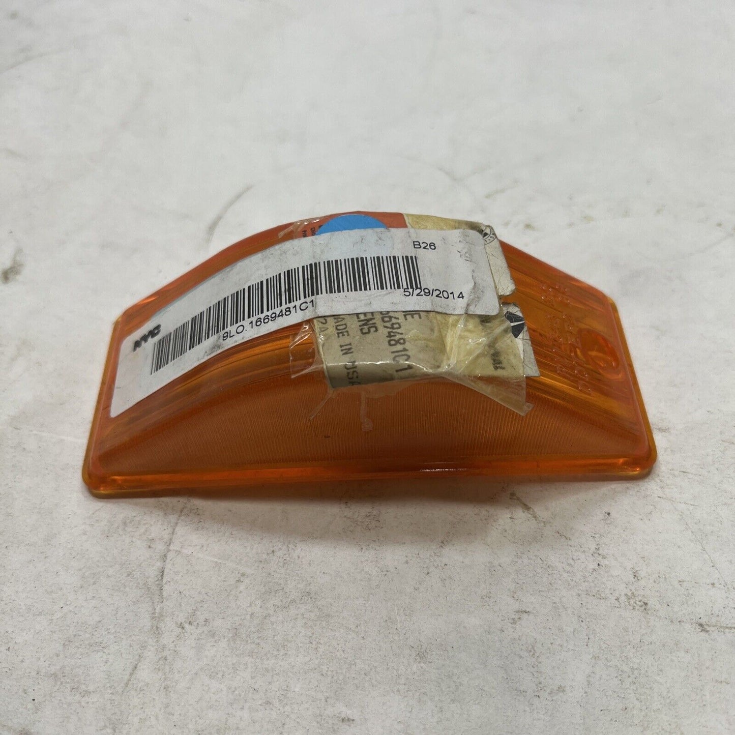 International 1669481C1 Amber Lens Cover 5-1/2" x 2"
