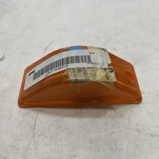 International 1669481C1 Amber Lens Cover 5-1/2" x 2"