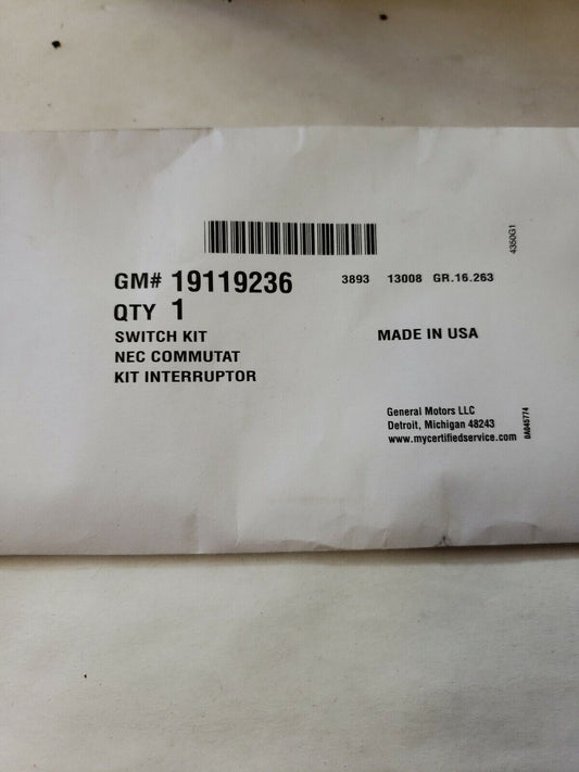 GM 19119236 Switch Kit