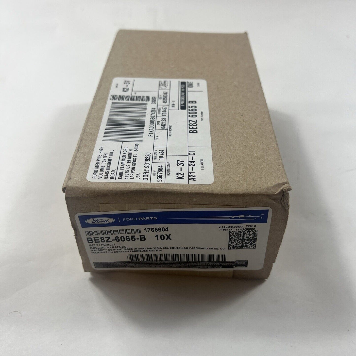 10 Genuine OEM Ford Cylinder Head Bolt Set 10 Bolts 2011-2020 1.5/1.6L BE8Z6065B