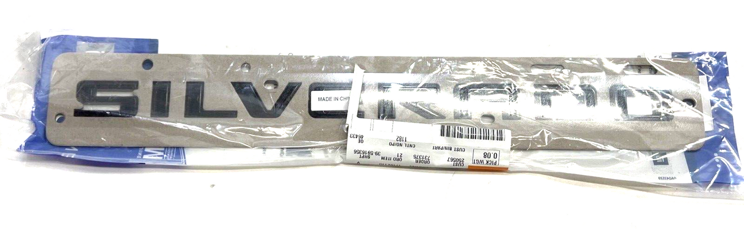 Genuine OEM GM Silverado 1500 Name Plate 2020-2023 84945797
