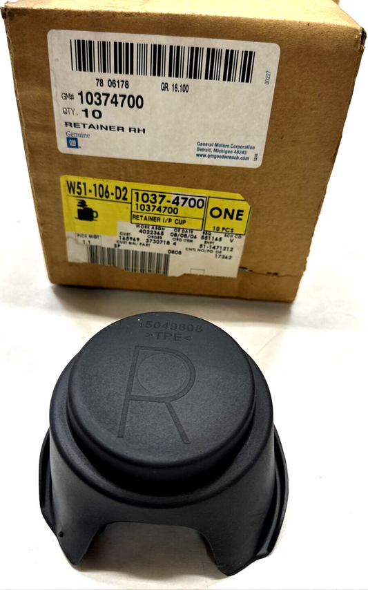 New OEM Genuine GM Passenger Side Instrument Panel Cup Holder Retainer 10374700