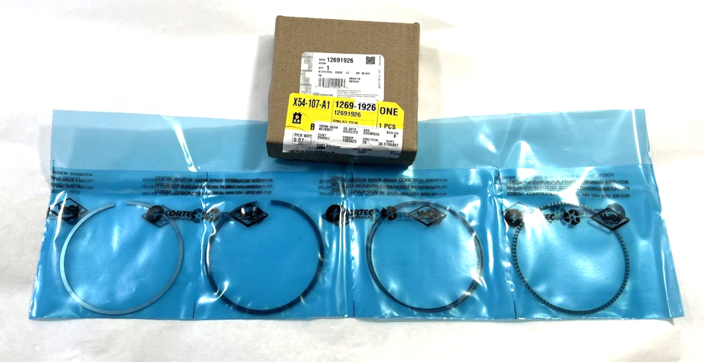 Genuine OEM GM Chevrolet Yukon Suburban Engine Piston Ring Kit 5.3L 12691926