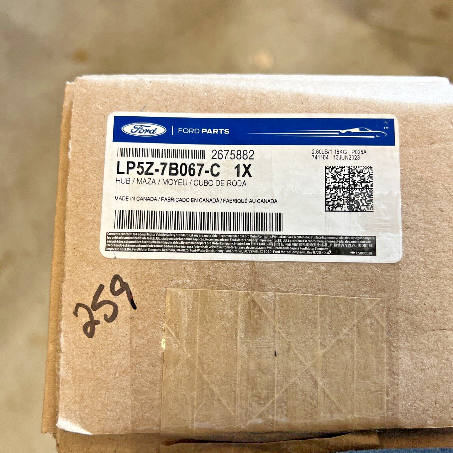 NEW Genuine OEM Ford Hub Assembly LP5Z7B067C