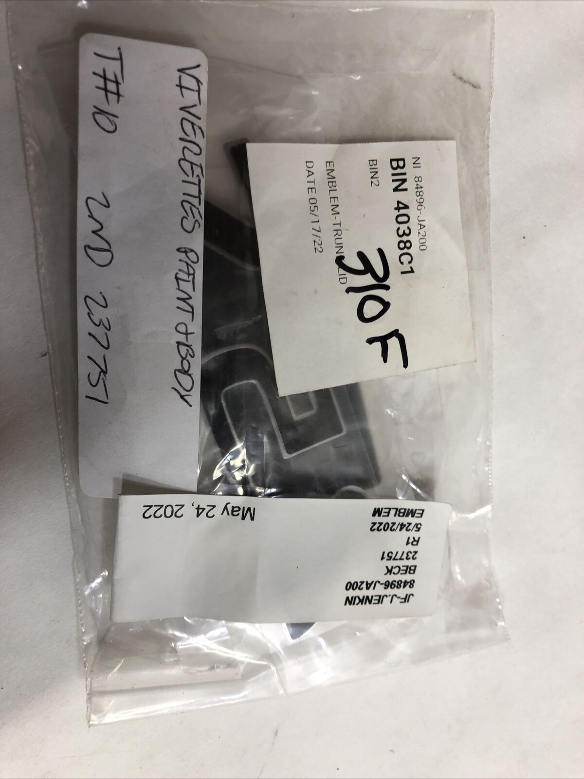 New OEM Genuine Nissan Rear Trunk Lid 2.5S Emblem Badge 07-12 Altima 84896-JA200