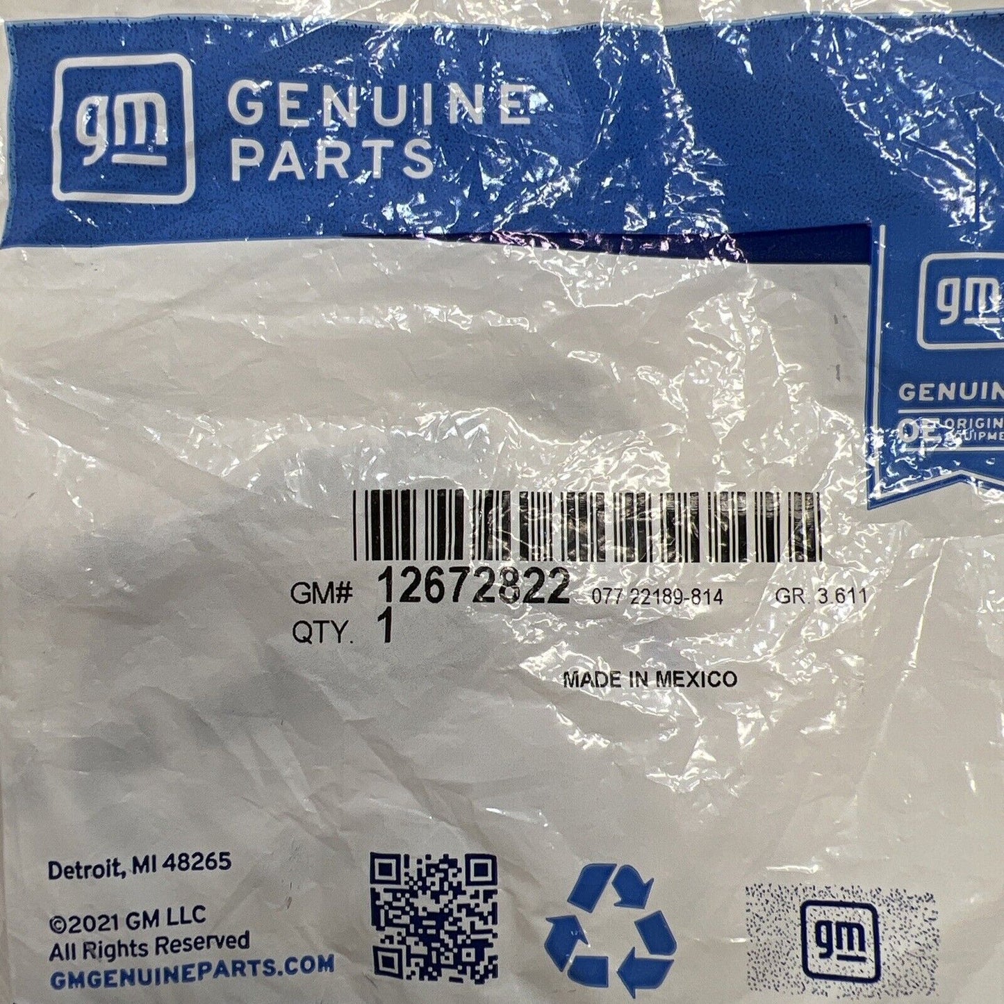 Genuine OEM GM Sierra 3500 HD Front Exhaust System Gasket 2017-2023 12672822