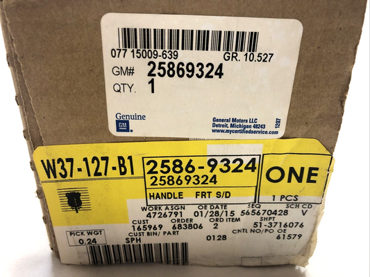 New OEM Genuine GM Chevrolet Cobalt 2005-10 Front Exterior Door Handle 25869324