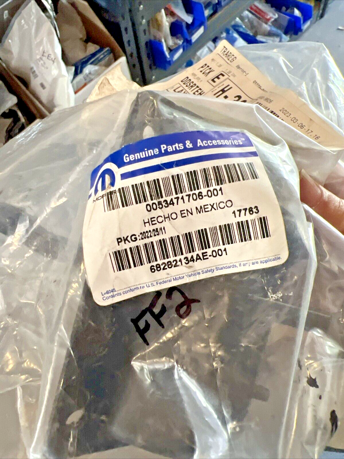 Genuine OEM Mopar Rear Right Side Tailgate Hinge Retaining Strap 68282134AE