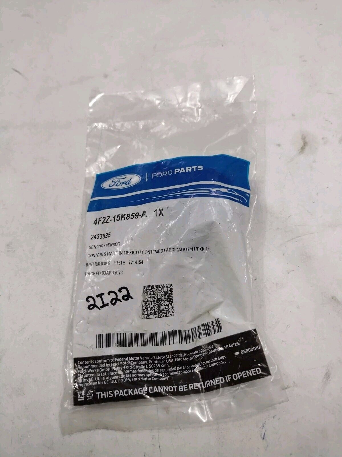 Genuine OEM Ford F250 Superduty Sensor 1999-2015 4F2Z15K859A