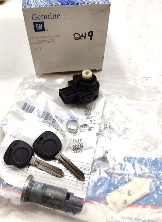 Genuine OEM GM Ignition Switch Cylinder Kit 23237274