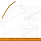 New OEM Genuine Ford MKT 10-19 Right Passenger Side Window Molding AE9Z7420550A
