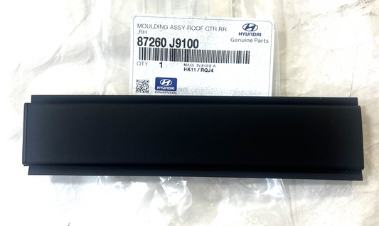 Genuine OEM Hyundai Rear Right Side Roof Center Molding Assembly 87260J9100
