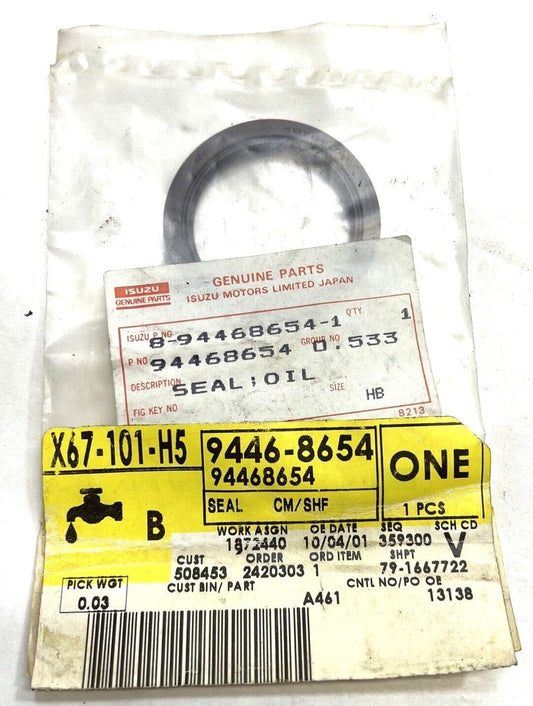 New OEM GM Chevy Spectrum Camshaft Oil Gasket 1985-88 94468654