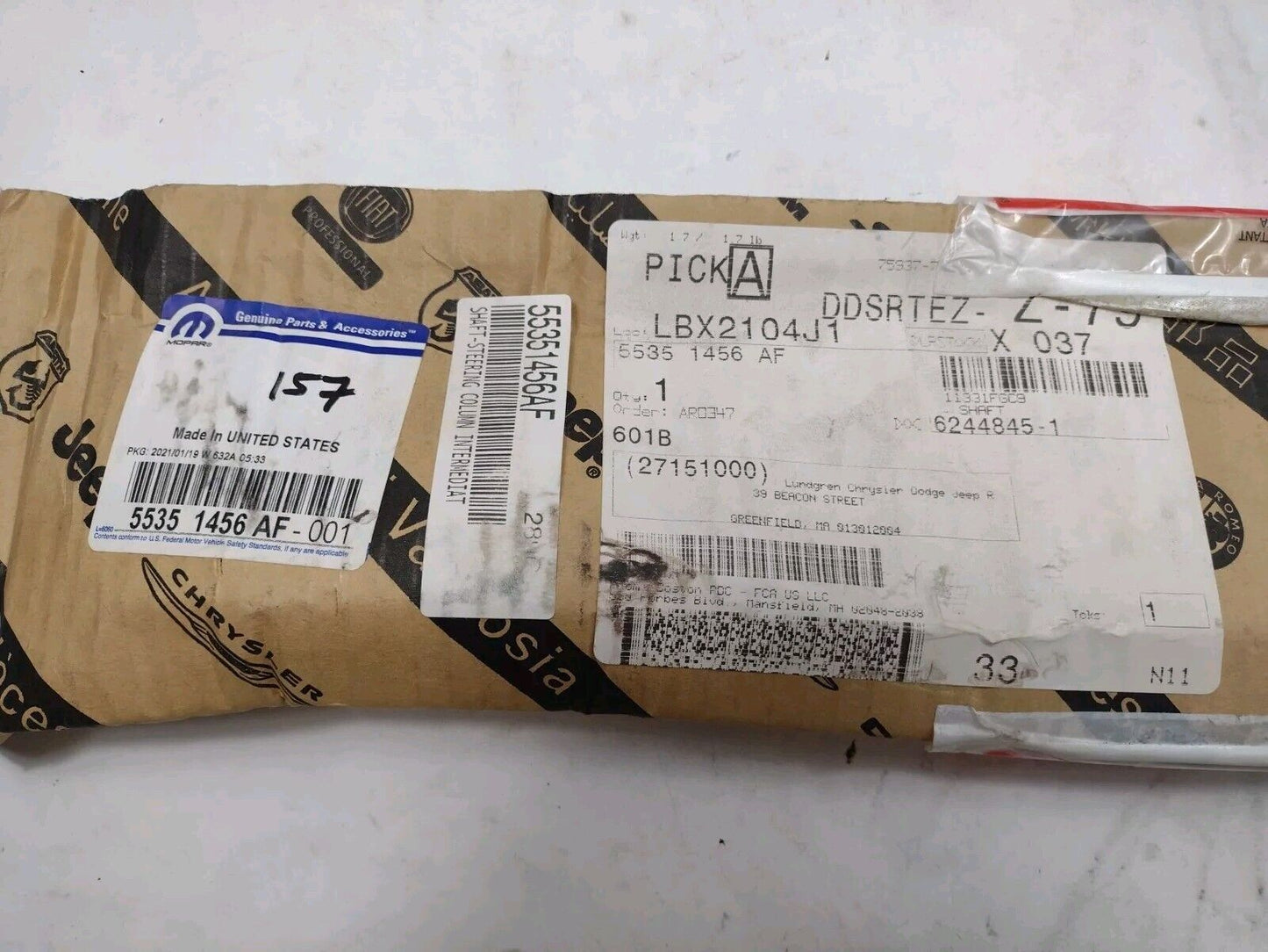 Genuine OEM Mopar RAM 1500 Steering Column Intermediate Shaft 2003-08 55351456AF