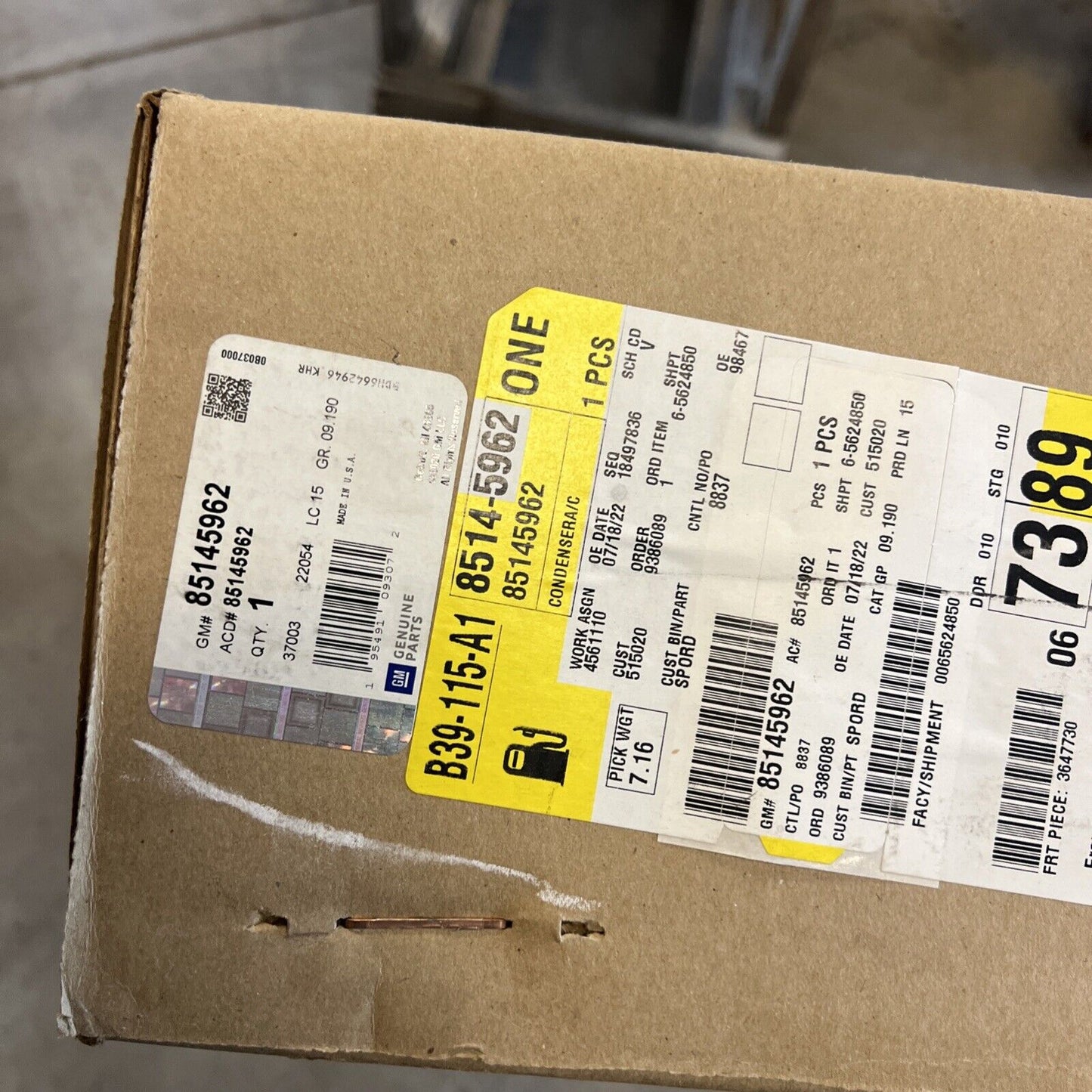 Genuine OEM GM Chevrolet Silverado 2500 Condenser 2015-2019 85145962