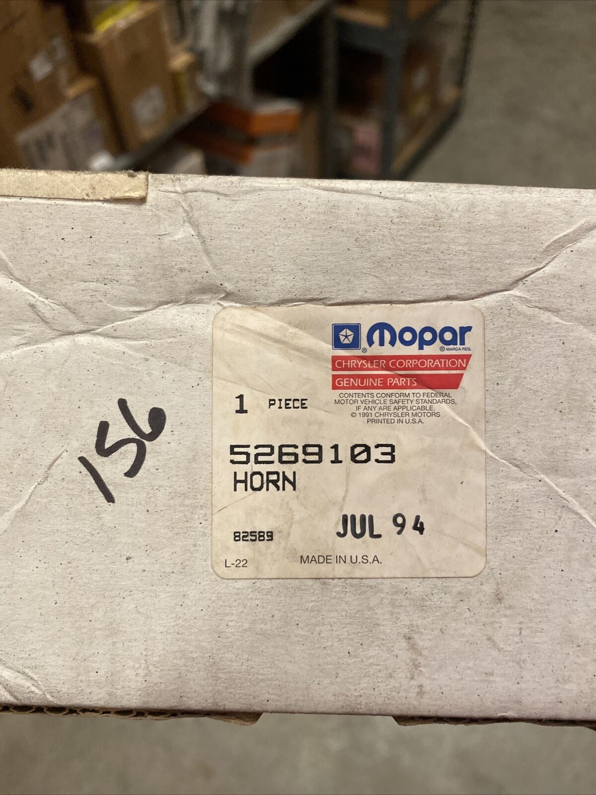 New OEM Mopar Horn 5269103