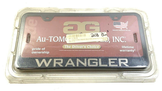New Black Wide Bottom License Plate Frame for Jeep Wrangler AUGDP2933