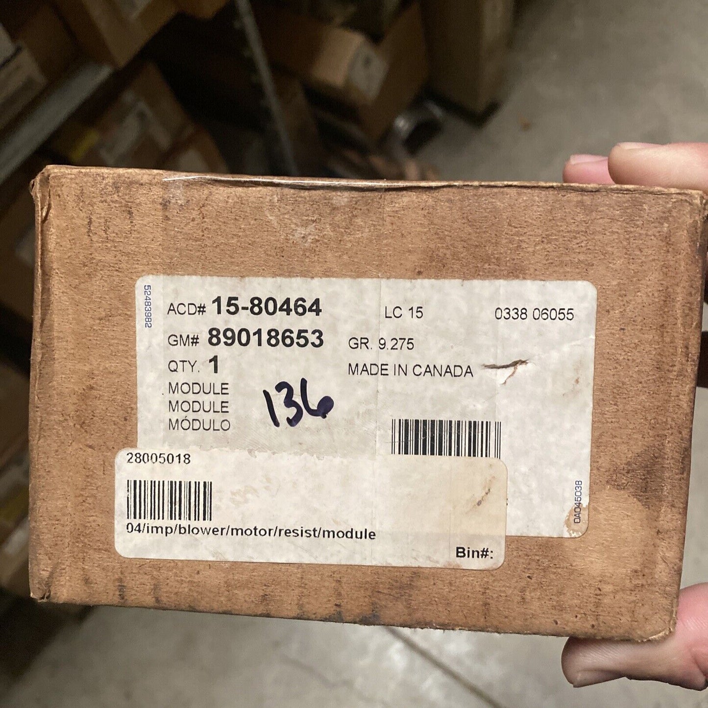 New OEM GM Control Module 15-80464 89018653