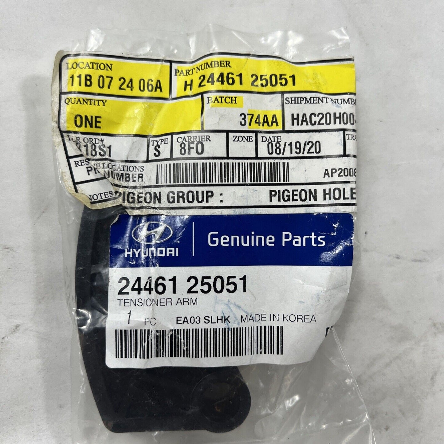 Genuine OEM Hyundai Sonata Tucson Oil Pump Chain Guide 2.4L 2006-2015 2446125051