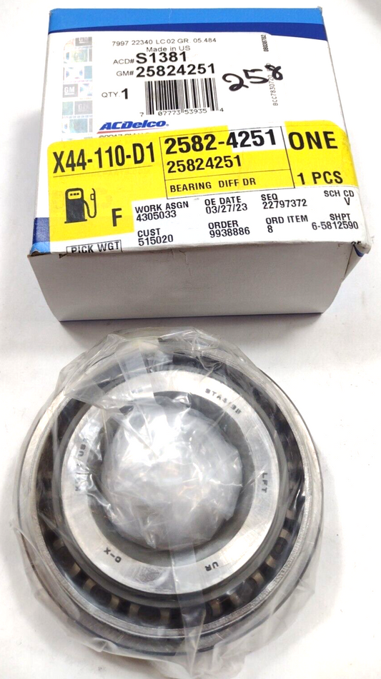 Genuine OEM GM Sierra 1500 Diff Pinion Bearing 2008-21 25824251 ACDelco S1381