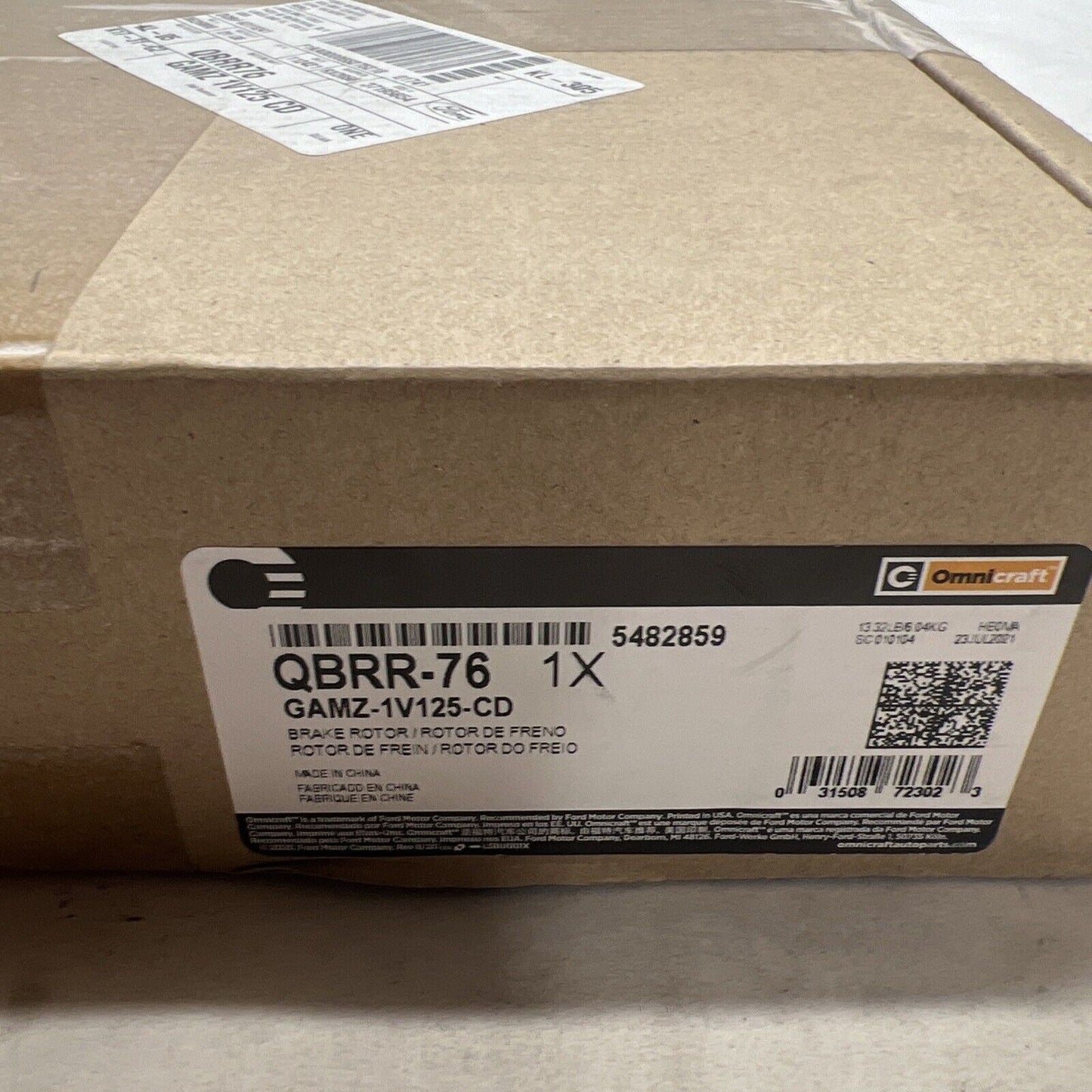 New OEM Genuine Omnicraft Rear Rotor qbrr76