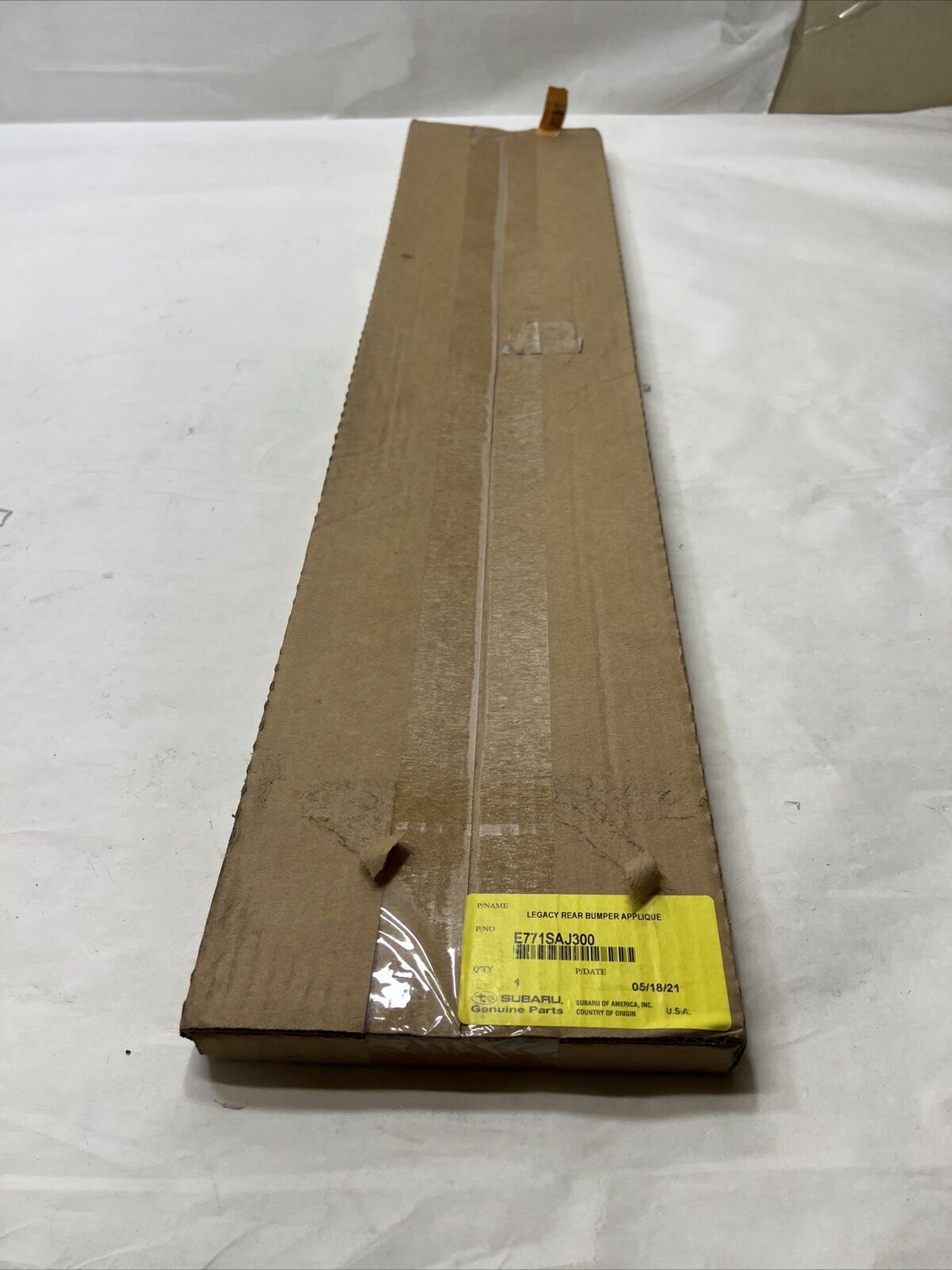 New OEM Genuine Subaru Legacy 2012-2014 Rear Bumper Applique E771SAJ300