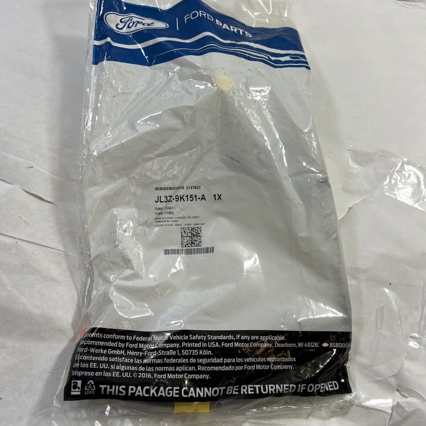 NEW Genuine OEM Ford Tube Fuel Feed 3.0L JL3Z9K151C