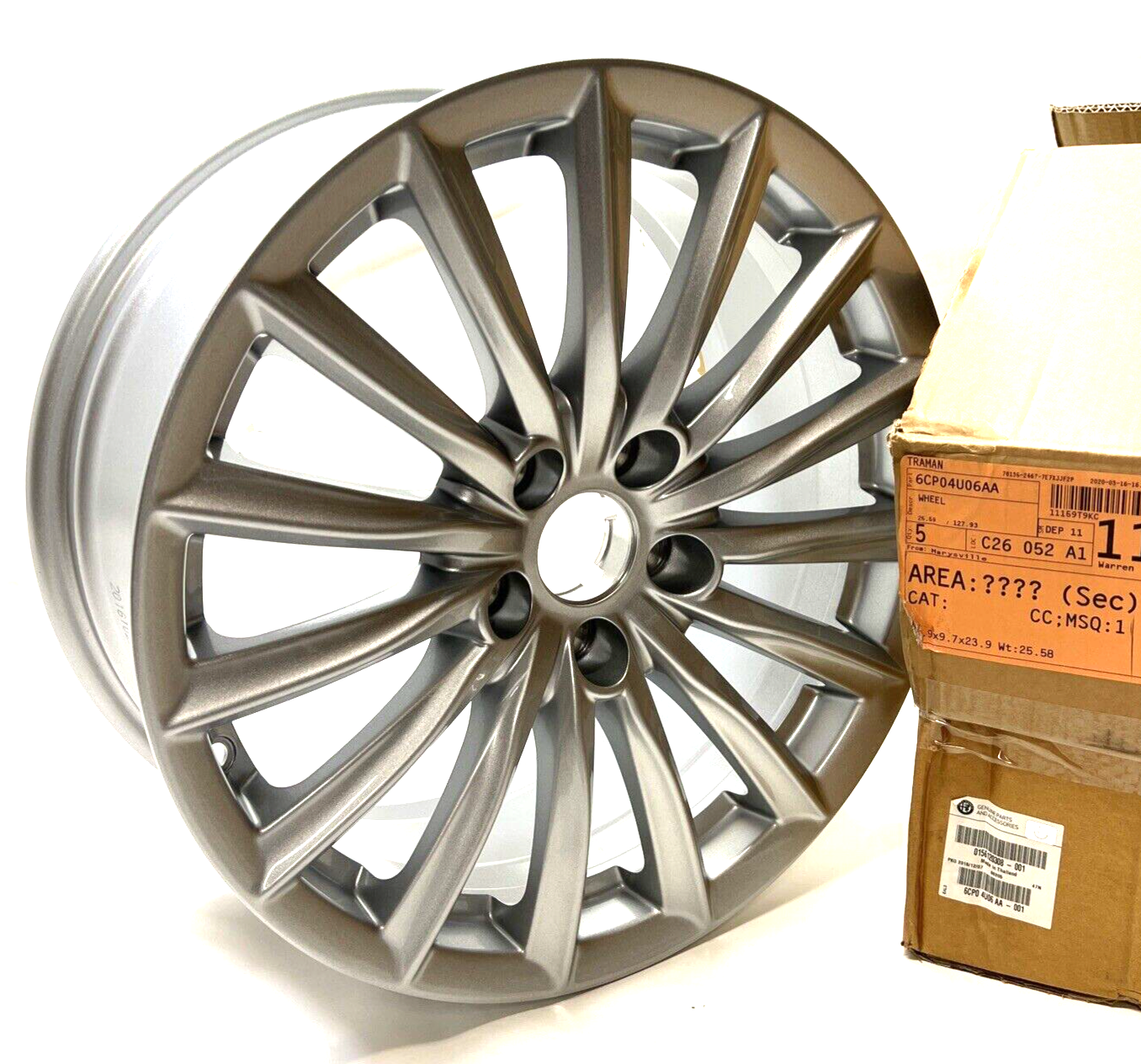 New OEM Genuine 17” Alfa Romeo GIULIA Wheel 2017-2019 Rim 10 Spoke 6CP04U06AA