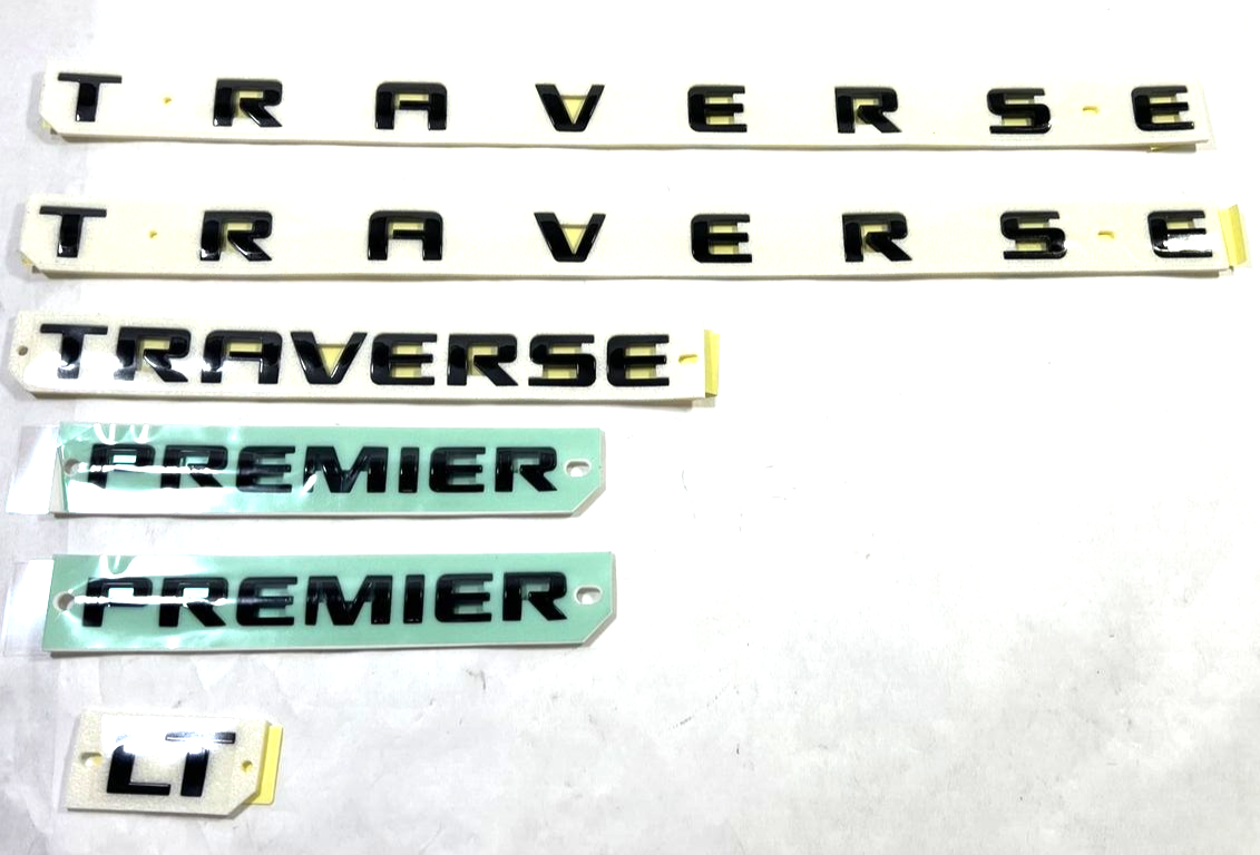 Genuine OEM GM Traverse Emblems Nameplate Set 2018-2023 84950540