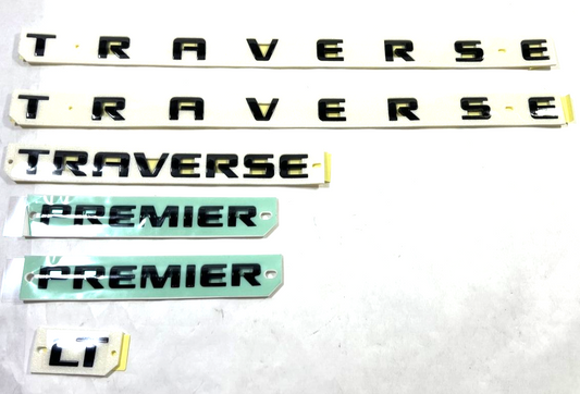 Genuine OEM GM Traverse Emblems Nameplate Set 2018-2023 84950540