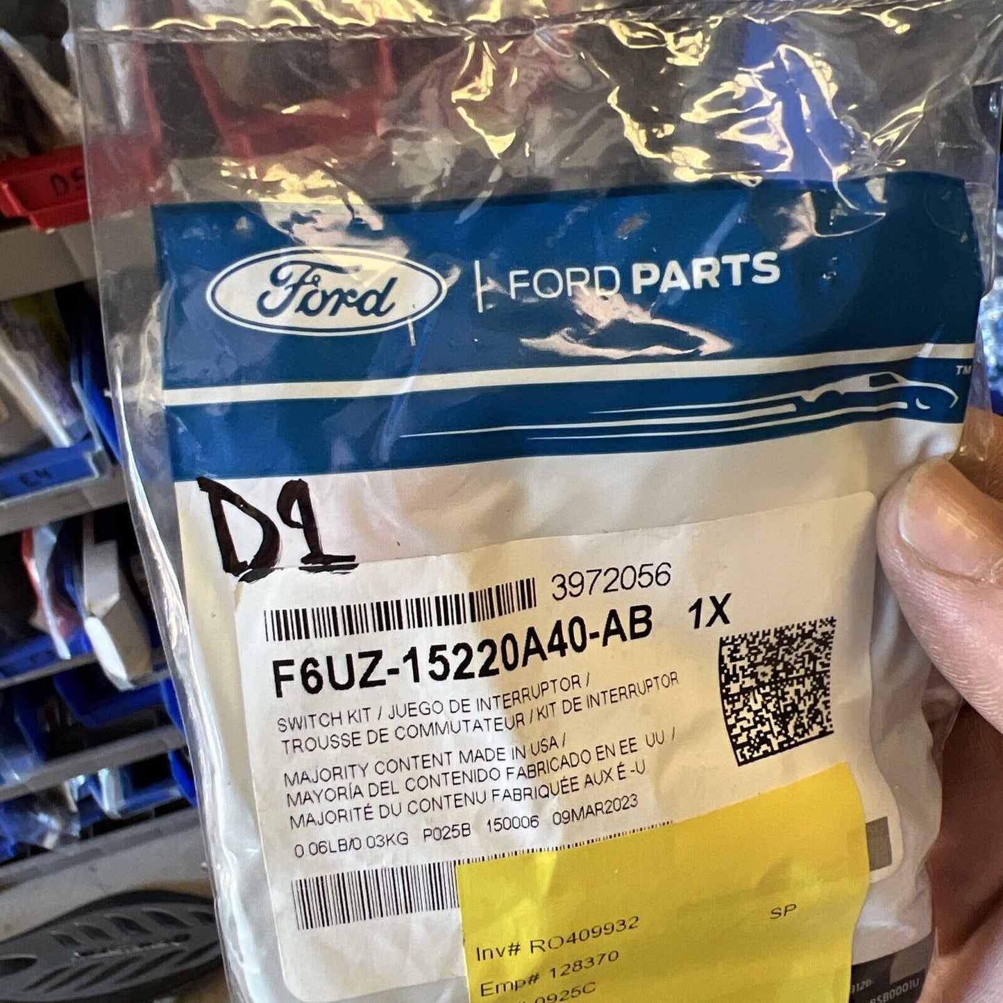 New OEM Genuine Ford E-350 Super Duty Right Passenger Side Switch F6UZ15220A40AB