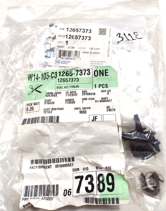 Genuine OEM GM Cadillac CT4 Fuel Injector Rail O-Ring Kit 2014-2024 12657373