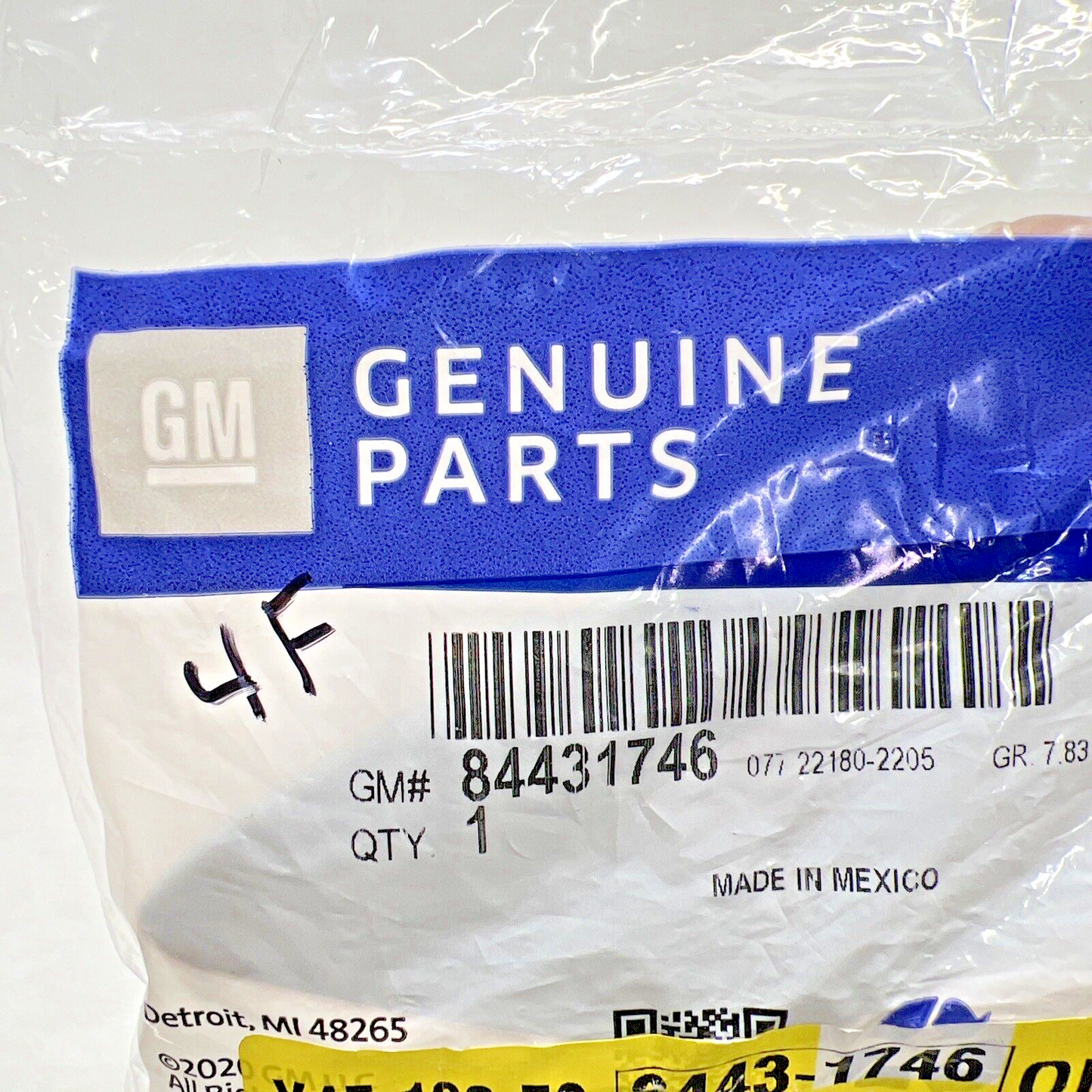 Genuine OEM GM Equinox Front Bumper Tow Hook Cover 2018-2021 84431746