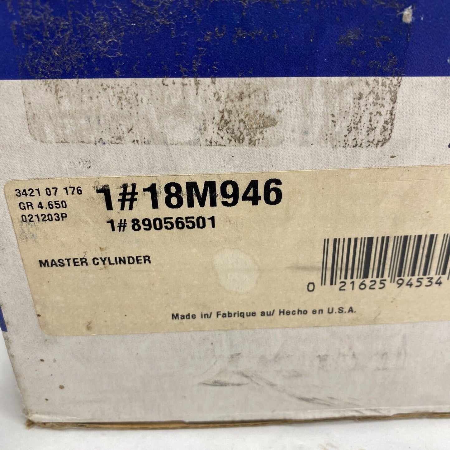 New OEM ACDelco Brake Master Cylinder 89056501