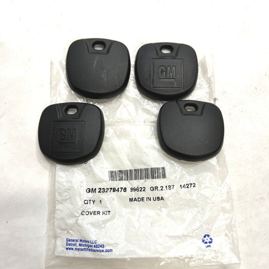 New (4 PACK) Door Lock & Ignition Lock Key Cover Kit - GM 23279476