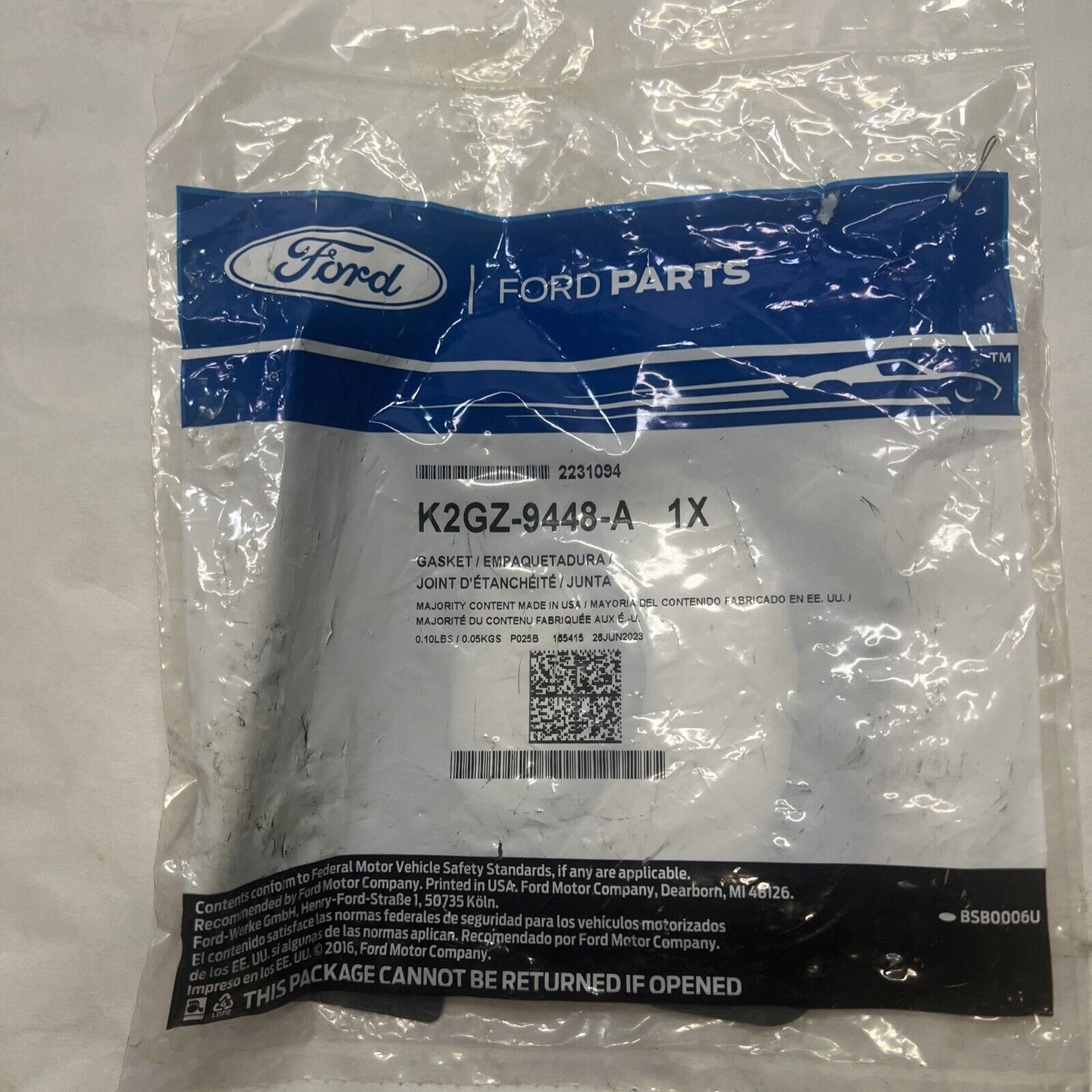 New OEM Genuine Ford Bronco 2019-2023 Upper Manifold Gasket K2GZ9448A