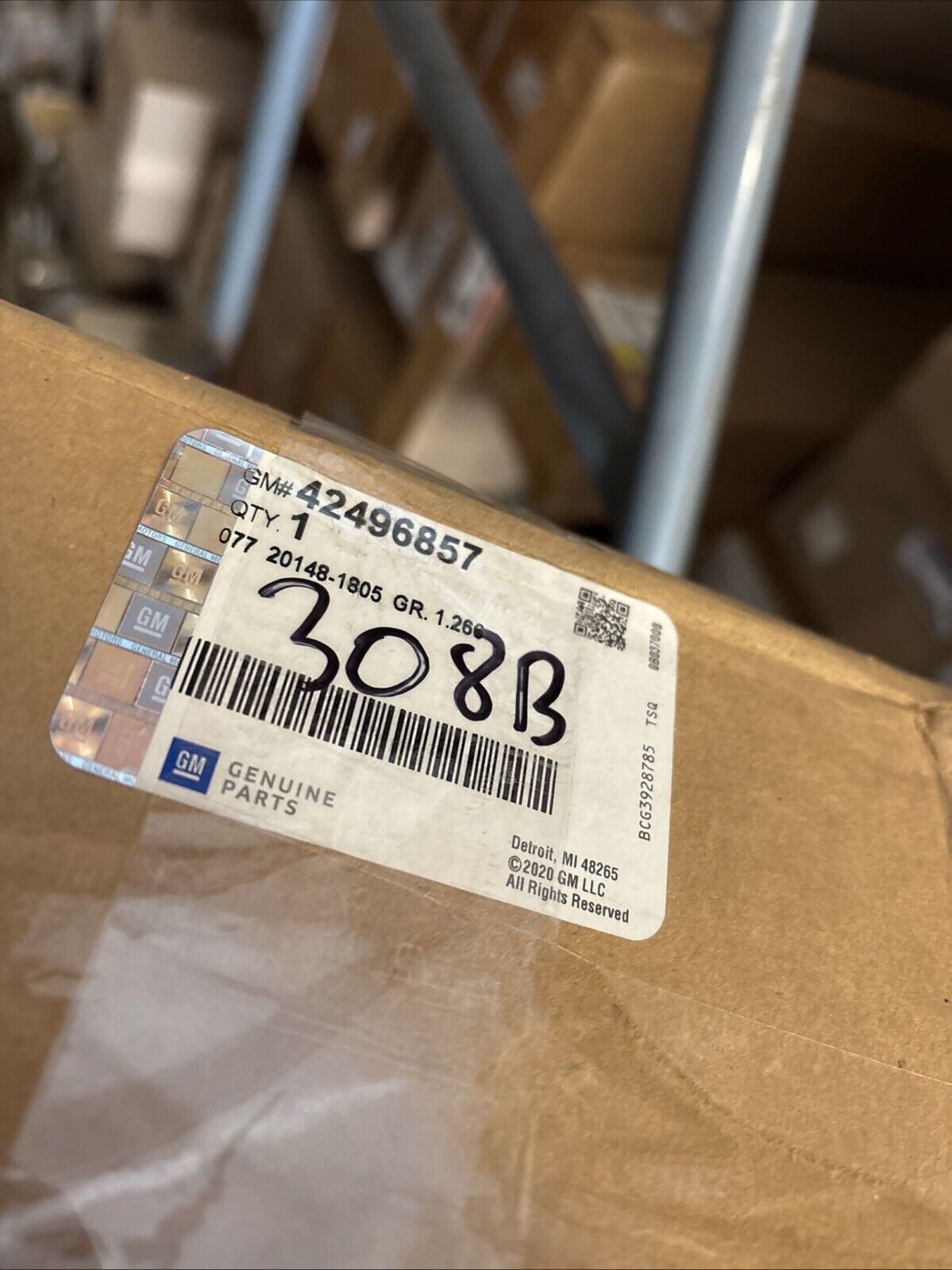 Genuine OEM GM Chevrolet Blazer Upper Grille Molding 2019-2022 42496857